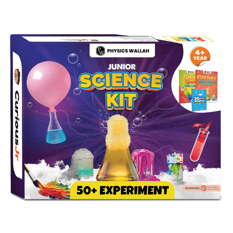 Junior Science Kit for Girls and Boys Age 4,5,6,7,8,9,10,11,12,13,14 Years Old, Science Kit for Kids for Birthday Gifts, 50+ Experiments of Color, Craft & Science