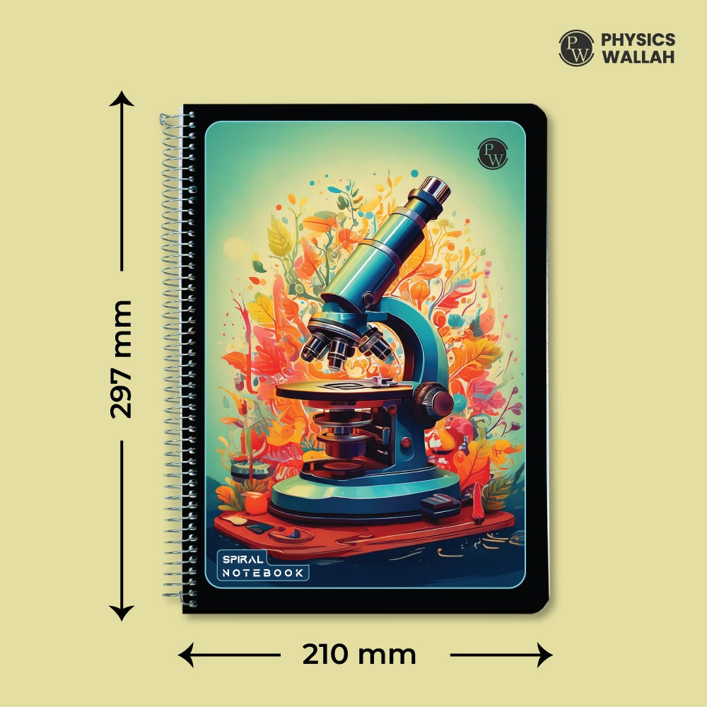 400 Pages A4 Size Spiral Binding Notebook  set of 3 | UnRuled Register Notebooks for Students & Office |Spiral Register for Writing & Note-Taking