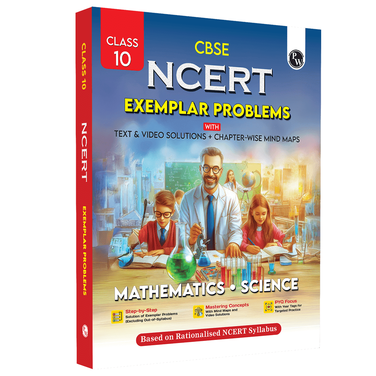 CBSE Class 10 NCERT Exemplar Problems Mathematics and Science with Text & Video Solutions | Chapterwise Mind Maps | PYQ Tagging | Rationalised NCERT Syllabus