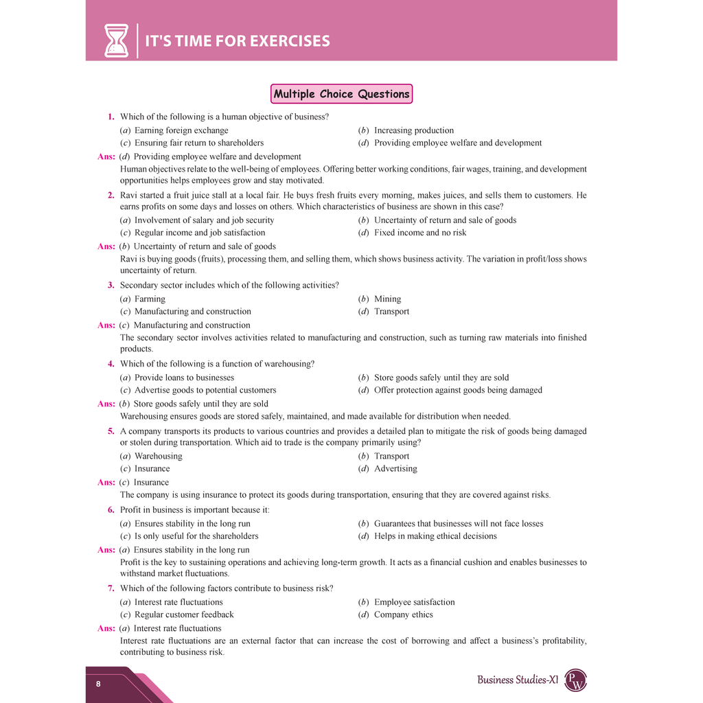 CBSE Question & Concept Bank (QCB) Class 11 Business Studies Chapter-wise and Topic-wise Solved Questions For 2026 Exams with Competency Based Question