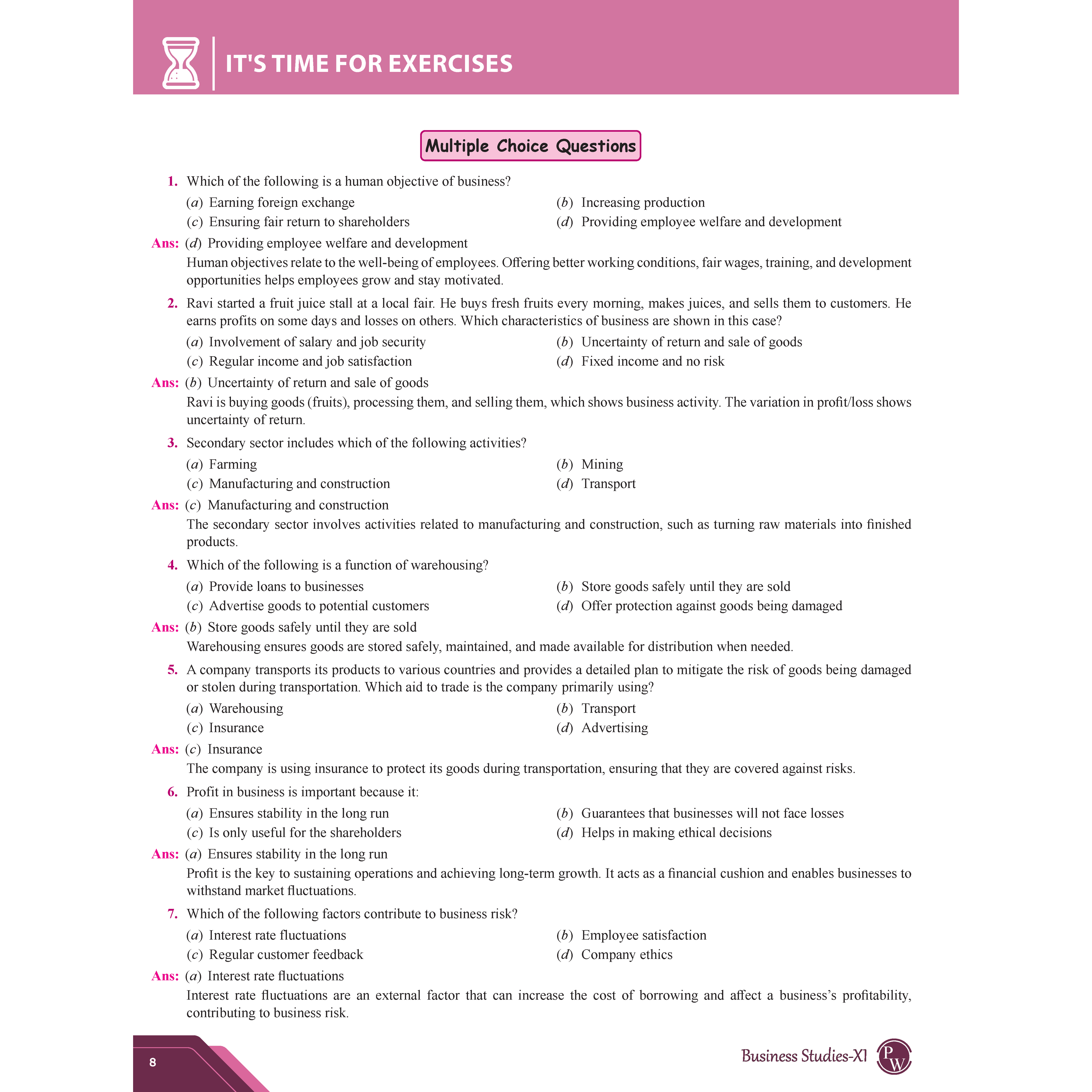 CBSE Question & Concept Bank (QCB) Class 11 Business Studies Chapter-wise and Topic-wise Solved Questions For 2026 Exams with Competency Based Question