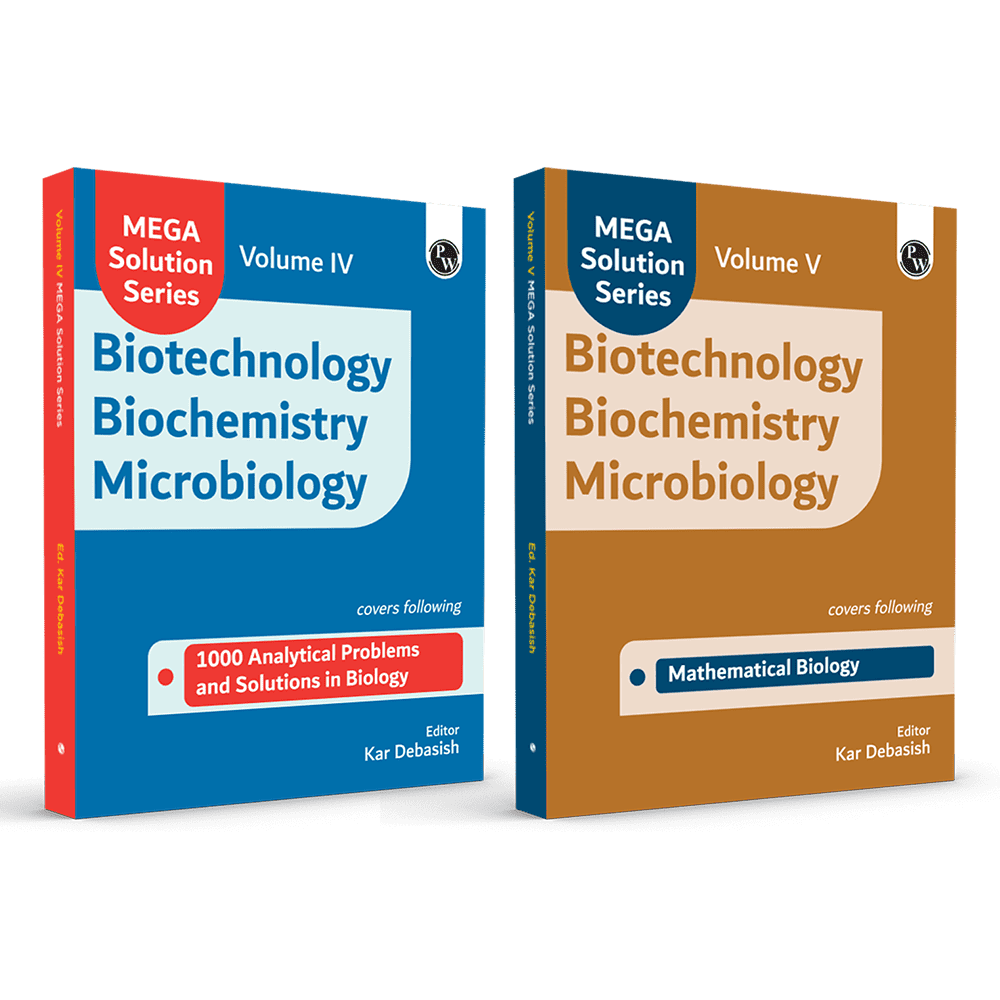 Mega Solution Series Biotechnology Biochemistry Microbiology Volume 4 & 5 Combo Set of 2 Books by Debasish Kar For 2024-2025 Exams