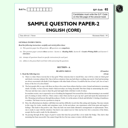 CBSE class 12th Sample papers