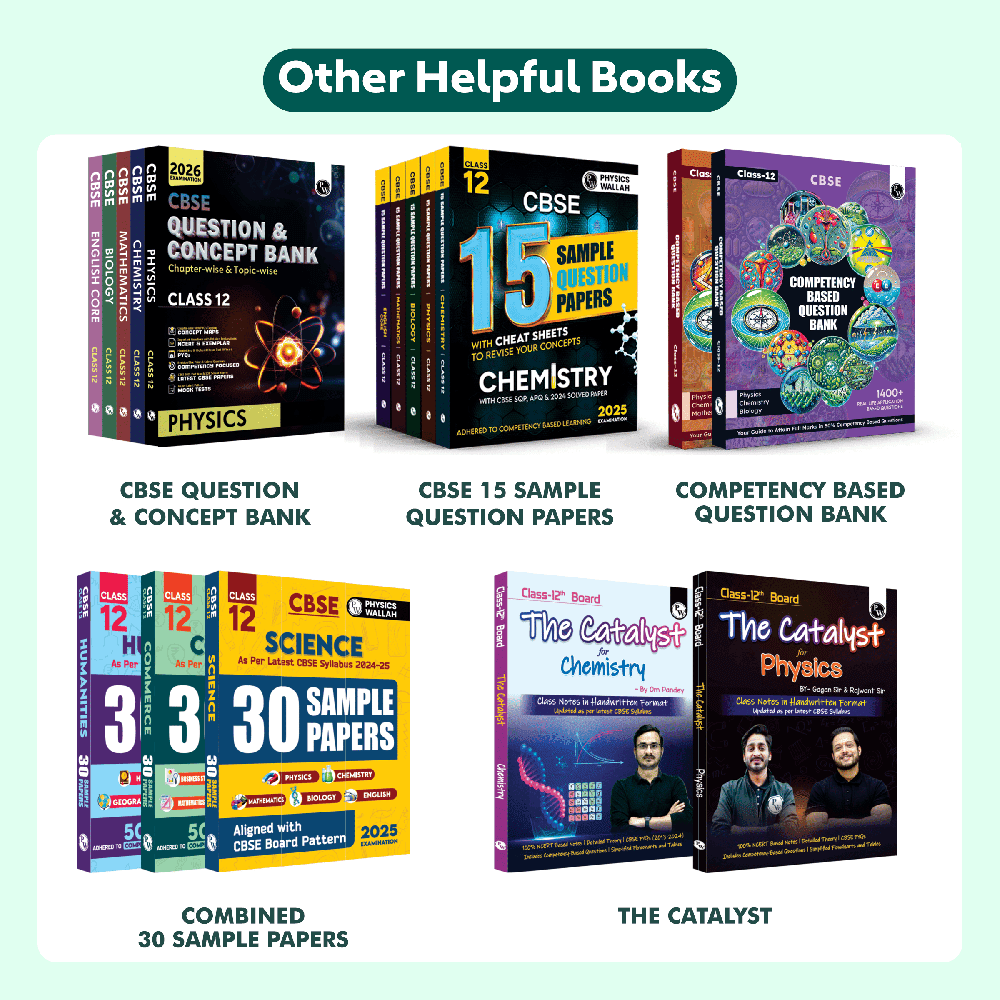 CBSE Question & Concept Bank (QCB) Class 12 Physics, Chemistry, Biology and English Combo Set of 4 Books Chapter-wise and Topic-wise Solved Questions For 2026 Exams