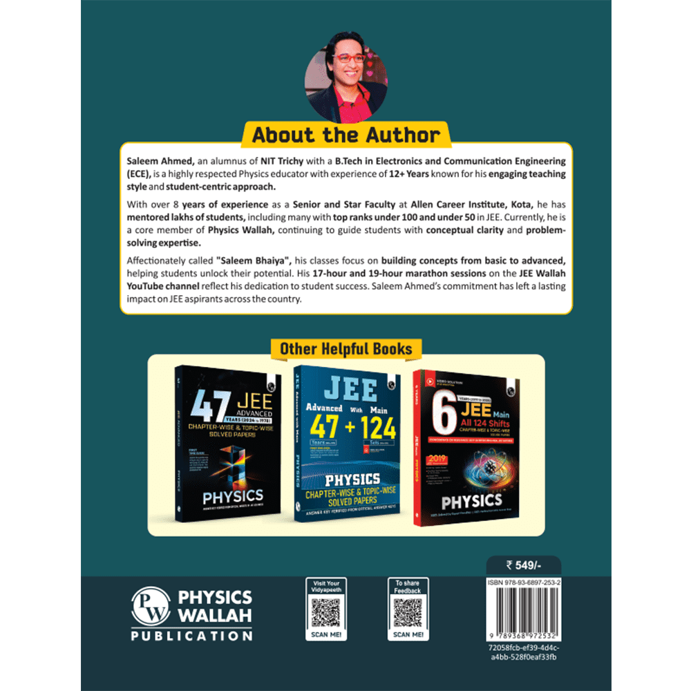 SKC Physics Crush Class 12 Handwritten Format Notes By Saleem Sir For JEE and NEET Exams | A Beautiful Journey From Basic to JEE Advanced via JEE/ NEET