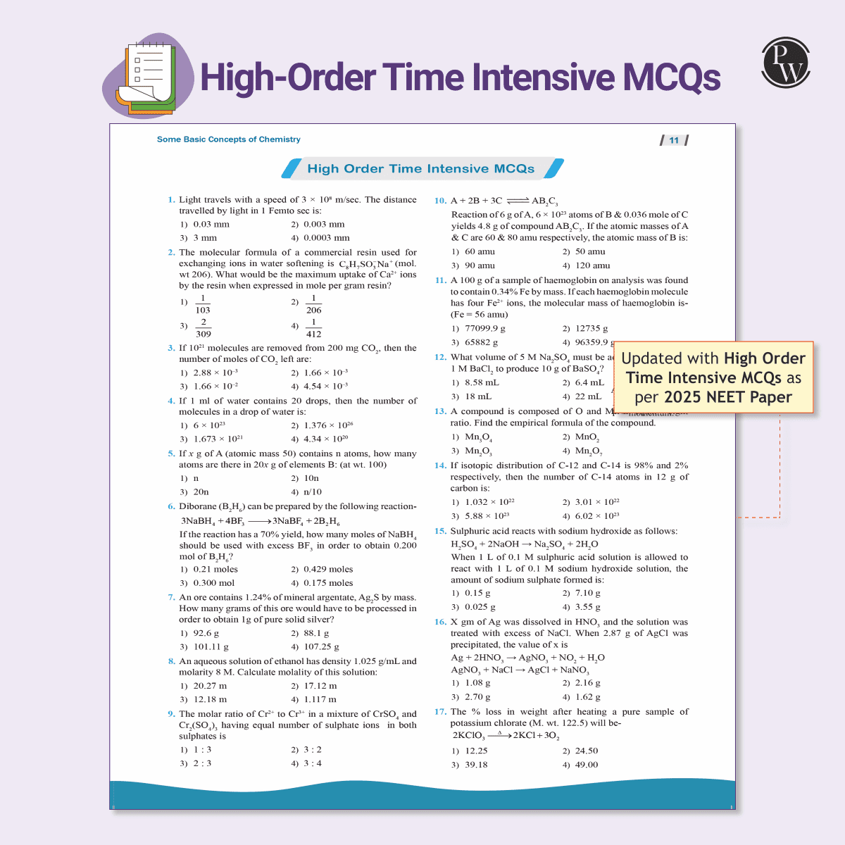 Objective NCERT Punch 4.0 Chemistry For NEET 2026 By Pankaj Sijairya l Updated with High Order Time Intensive MCQs and AIIMS PYQs As Per 2025 NEET Paper