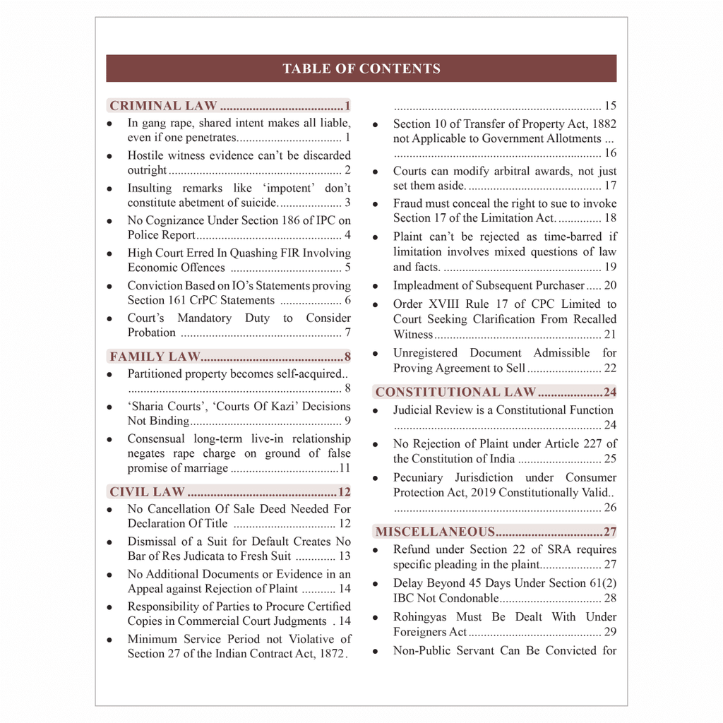 Legal Current Affairs Judiciary Magazine for May 2025