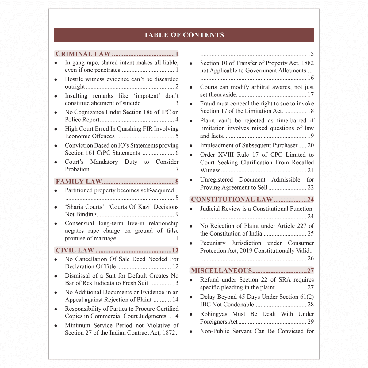 Legal Current Affairs Judiciary Magazine for May 2025