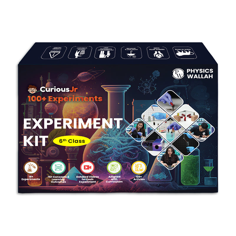 Curious Jr. Science Experiment Kit For Class 6th - CBSE and NCERT Topics based Experiments with Video Tutorials and Manual (Multicolor) | Science Project Kit