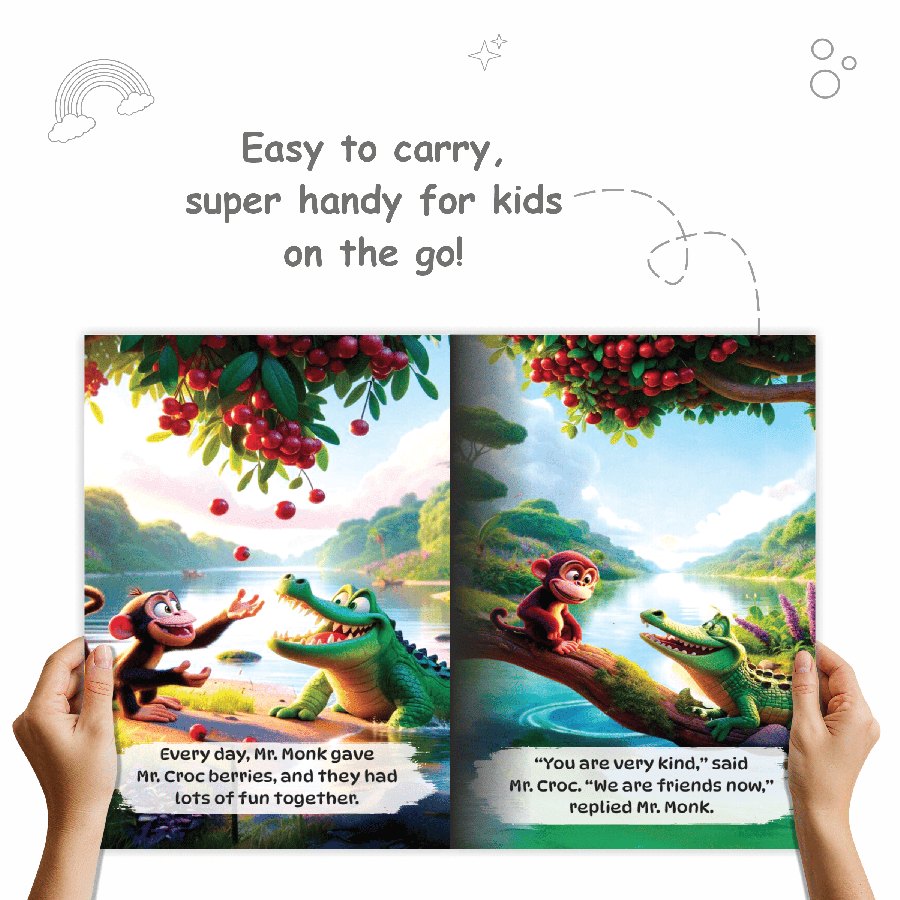 Moral Story Books (Set of 10 Books) For Kids | Bed Time Story Book Set For Children | Short Story Books with 3D Animated Images | Books For 3+ Years Old