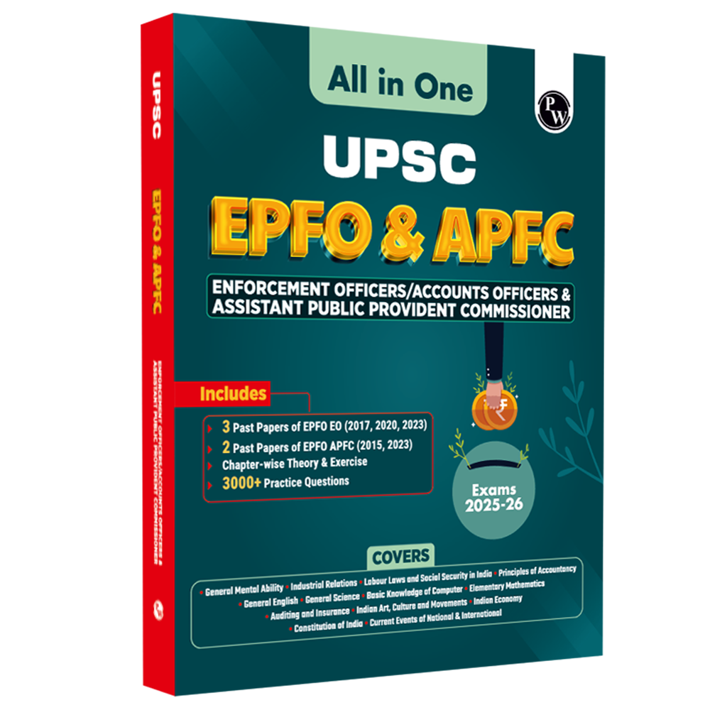 All in One UPSC EPFO & APFC For 2025-26 Exams | Enforcement Officers/ Accounts Officers & Assistant Public Provident Commissioner | Chapterwise Theory & Questions with Past Papers
