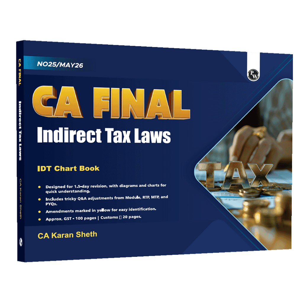 CA Final-Indirect Tax Laws- IDT Chart Book by  CA Karan Sheth new edition