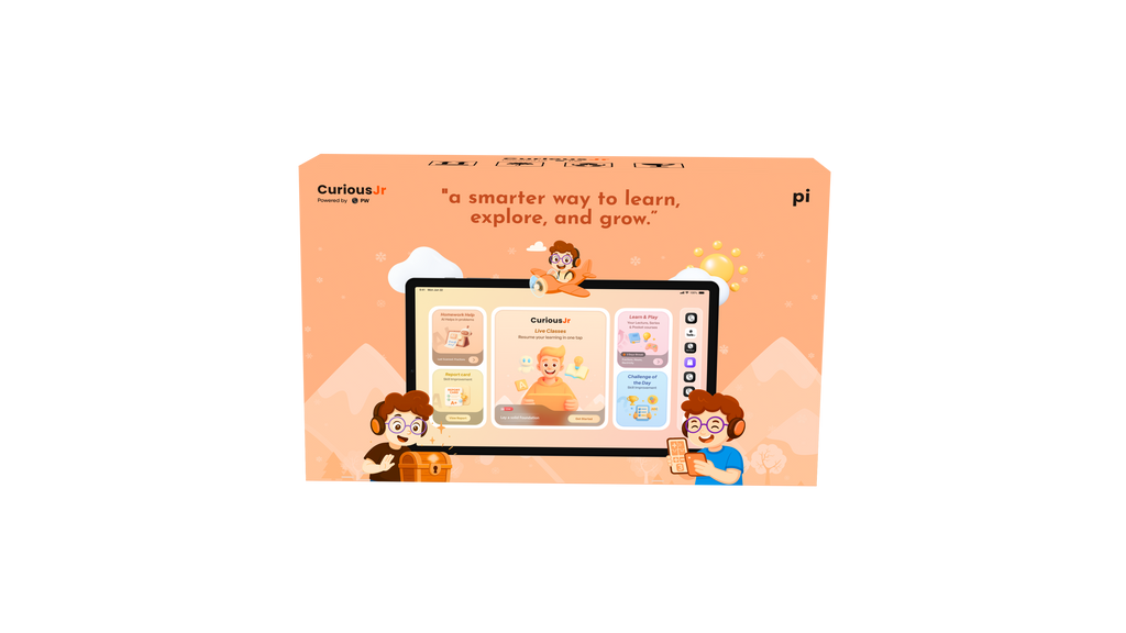 Curious Junior Grade 8 Online Course & Pi Tab  Complete Learning Kit- Includes Welcome Pack & Goodies