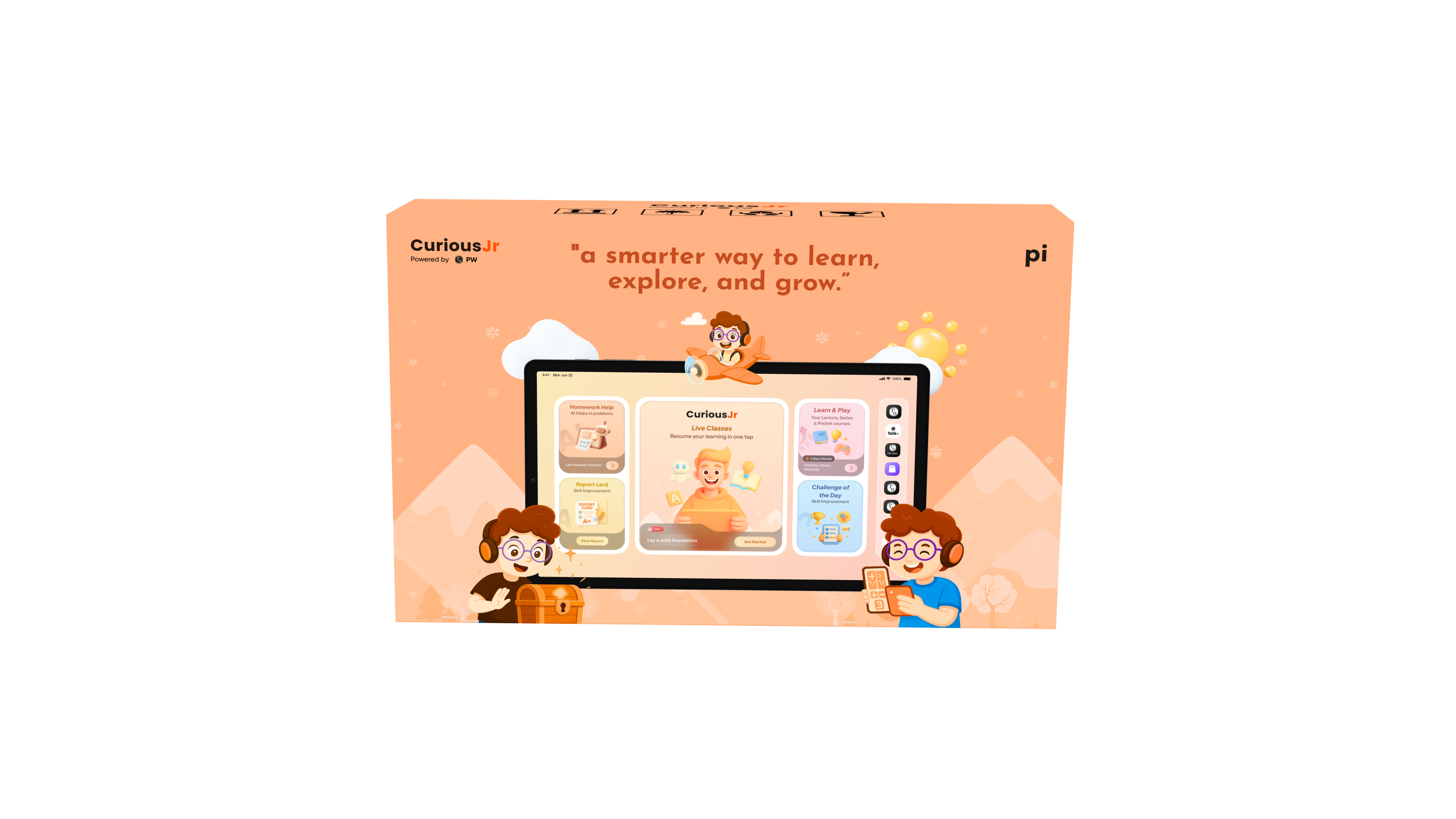 Curious Junior Grade 8 Online Course & Pi Tab  Complete Learning Kit- Includes Welcome Pack & Goodies