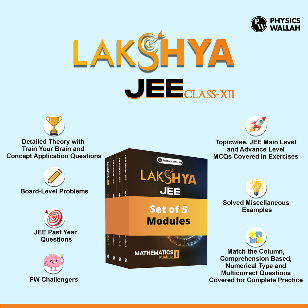 Lakshya For JEE Main & Advanced Class 12 Mathematics Modules with Solutions Combo Set of 5 Books (2025 Edition)