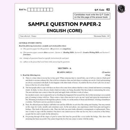 CBSE class 12th Sample papers