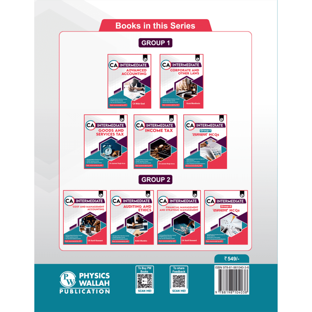 CA Intermediate Group 1 Ramban MCQs Book (All Subjects) | Latest Syllabus For May & September 2025 Exams