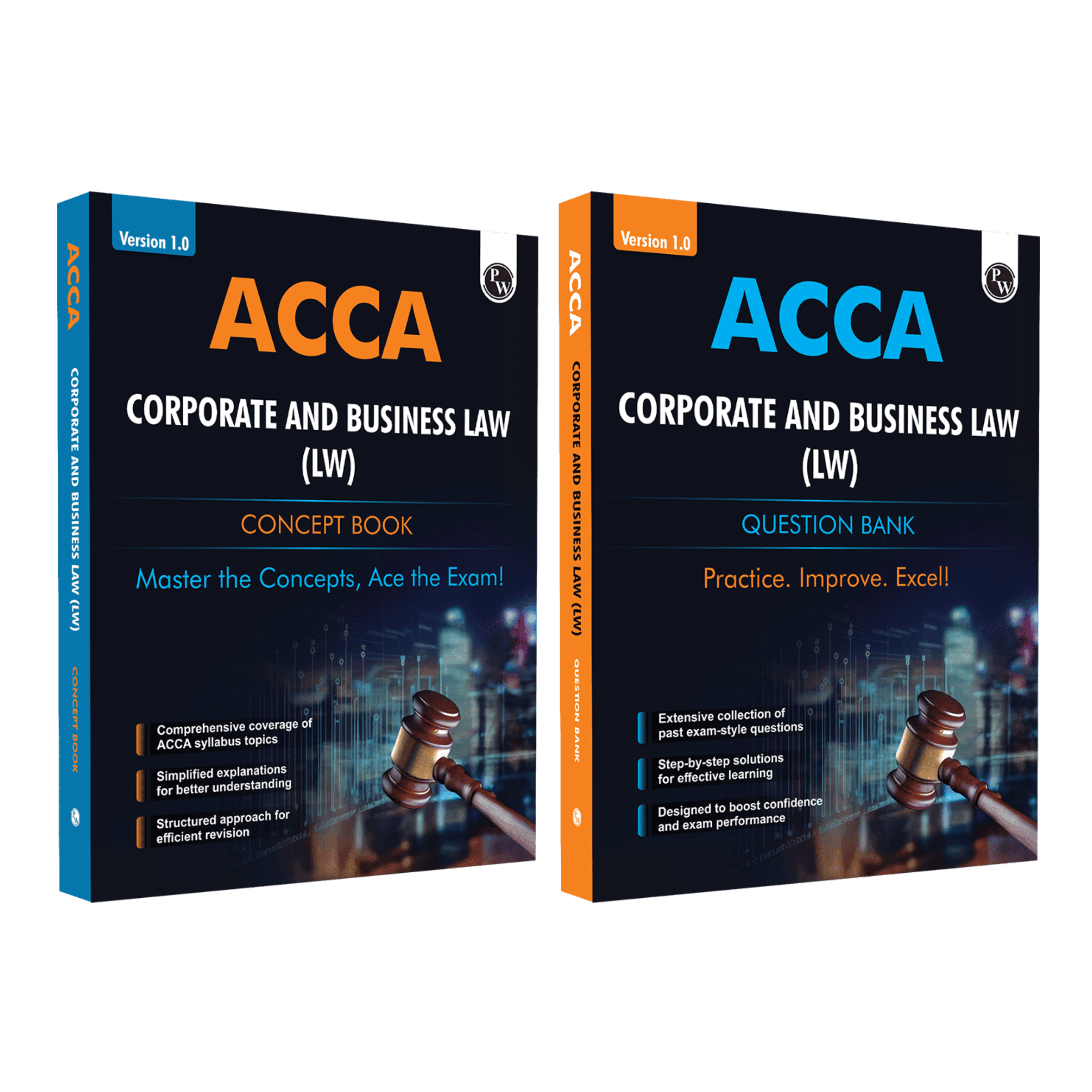 ACCA Corporate and Business Law (LW) Concept Book + Question Bank Combo Set of 2 Modules