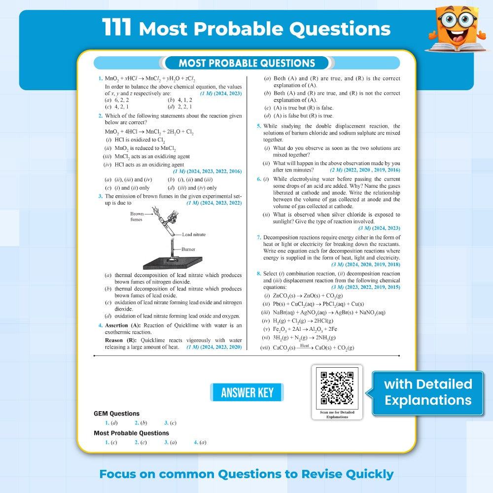 CBSE Class 10 Board Booster Mathematics Question Bank For 2026 Board Exams l 1200+ Questions l Rapid Revision l Topicwise PYQs, Mind Maps, GEM Questions & Most Probable Questions