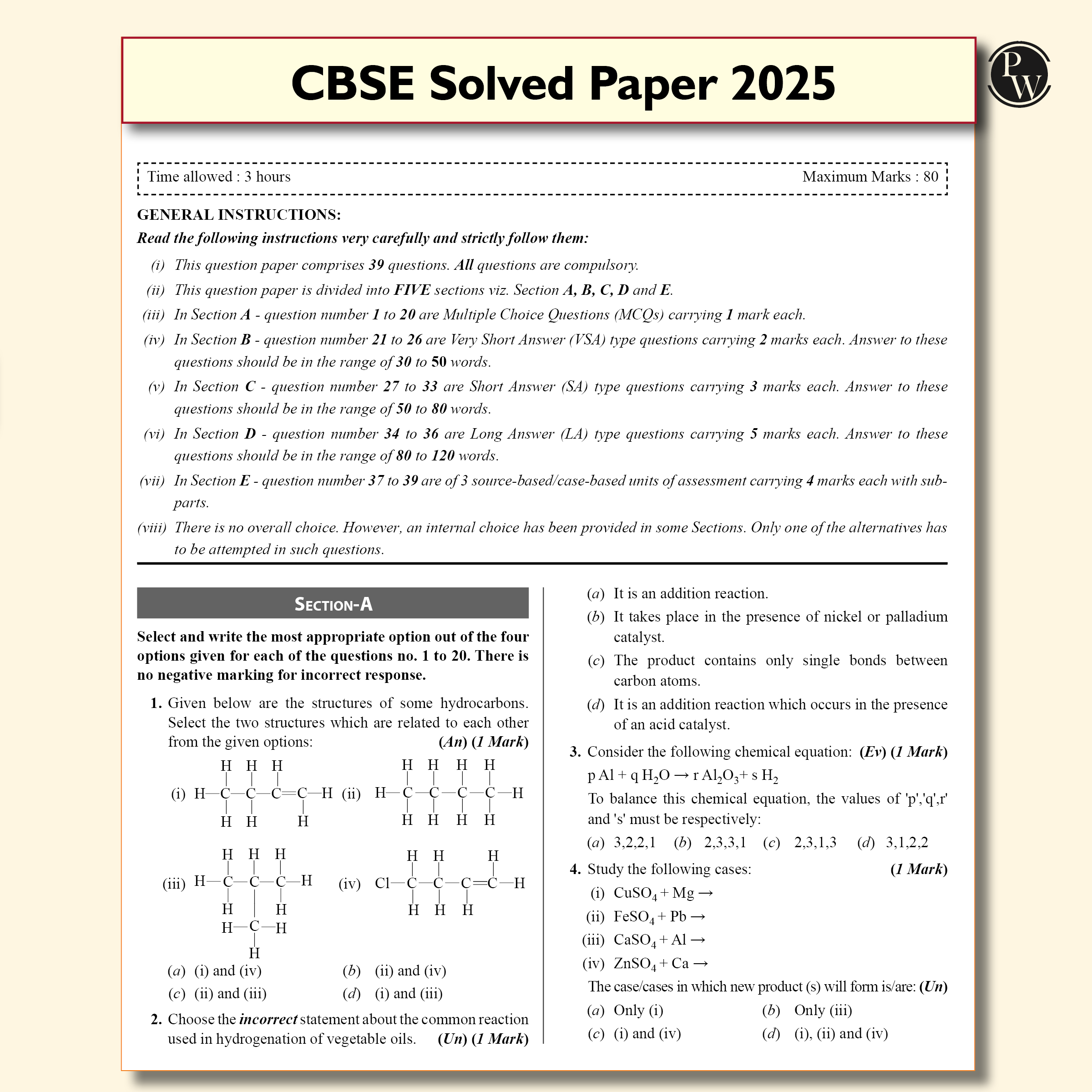 PW CBSE Class 10 Sample Papers Combo of 3 Books - Science, Maths & English for 2026 Exams ( As Per Latest SQP Dated 30 July 2025)