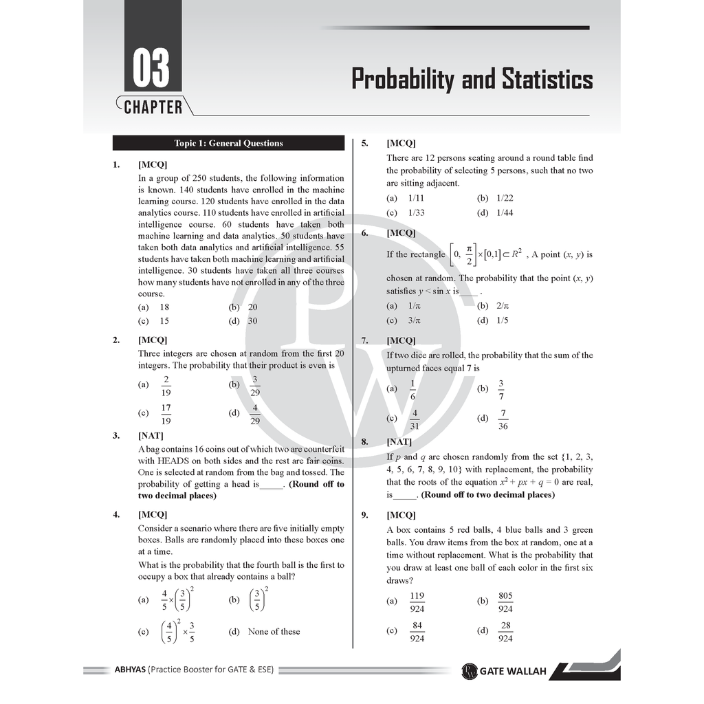 GATE & ESE Abhyas Practice Booster For Computer Science & Information Technology Vol 1 & 2 and Engineering Mathematics & General Aptitude Combo Set of 3 Books