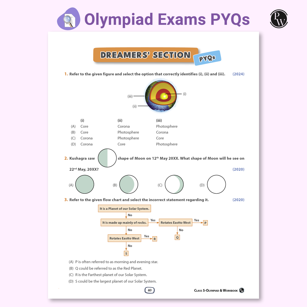 Olympiad Plus Workbook For Class 5 Science Prepguide, Concept Map, PYQs and Worksheets For After School Practice | NSO, ISO, iOS, Hindustan Olympiad, NSTSE and Others