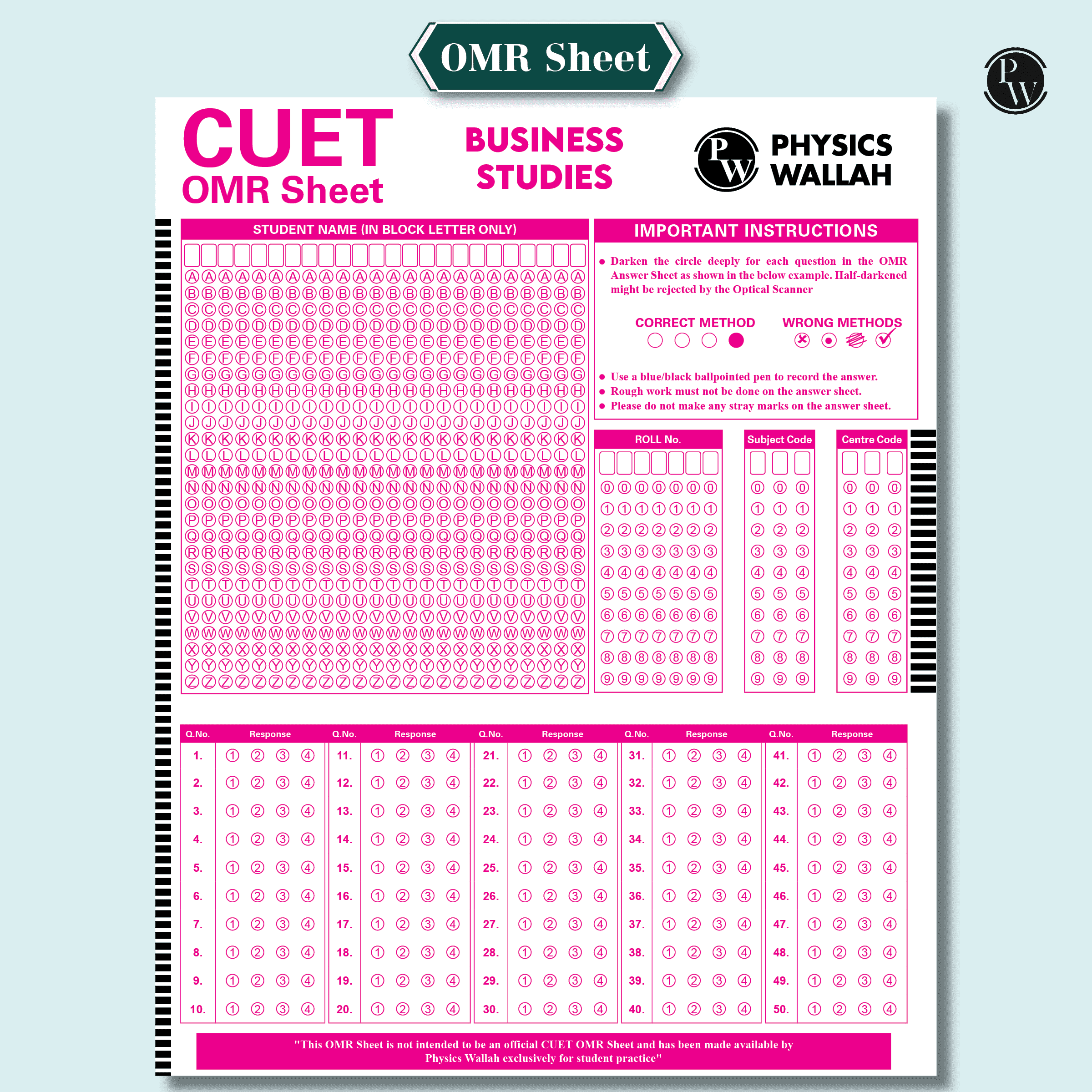 NTA CUET UG Commerce Combined Mock Test & Past Year Papers (Accountancy, Business Studies, Economics, Maths) For 2025 Exams, NTA-like Test Booklet with OMR Sheet, FREE Online CBT