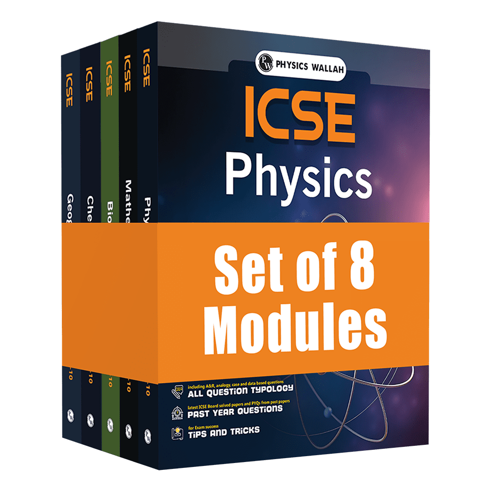 ICSE Class 10th Mathematics, Physics, Chemistry, Biology, Geography, History and Civics, English Langauge Paper 1 & 2 Combo Set of 8 Books (2025 Edition)