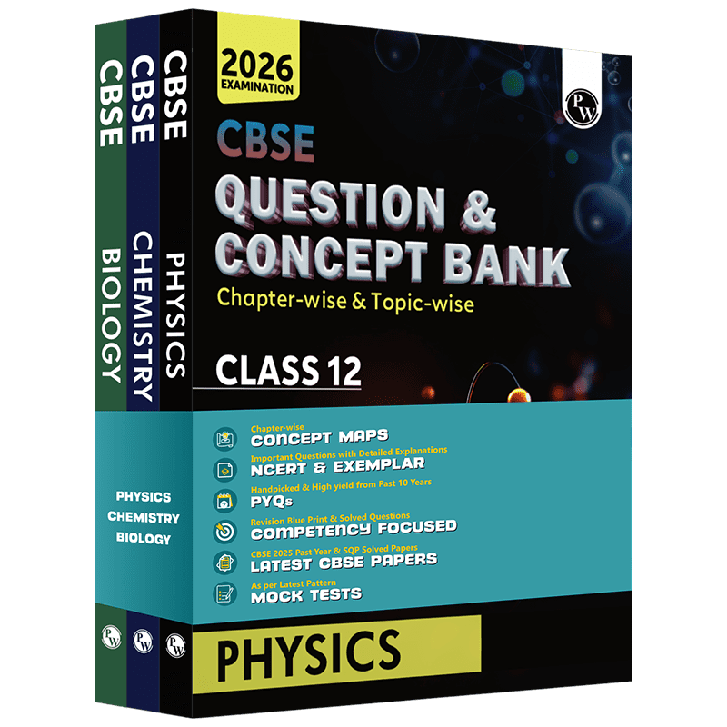 CBSE Question & Concept Bank (QCB) Class 12 Physics, Chemistry and Biology Combo Set of 3 Books Chapter-wise and Topic-wise Solved Questions For 2026 Exams
