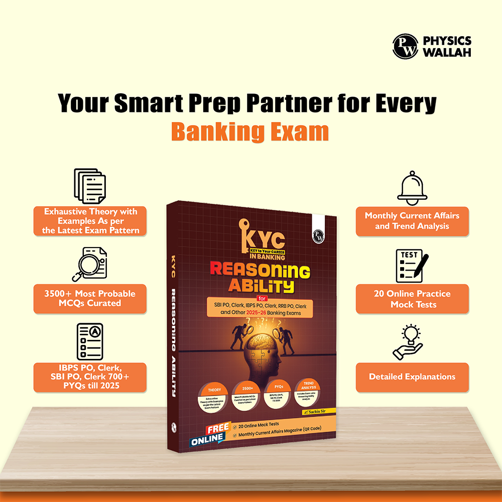 KYC Reasoning Ability | Chapterwise Theory, Exercise, Past Year Questions (PYQ) By Sachin Sir For SBI PO, Clerk, IBPS PO, Clerk, RBI & Other Banking Exams 2025- 26 | Free 20 Online Tests