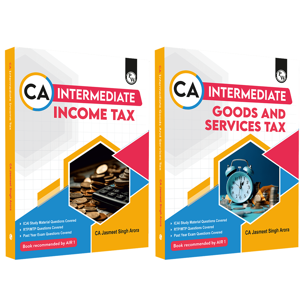 CA Intermediate Group 1 Income Tax and Goods & Services Tax Combo Set of 2 Books By CA Jasmeet Singh | Covering Theory, Exercises and PYQs | Latest Syllabus For January 2026 Exams