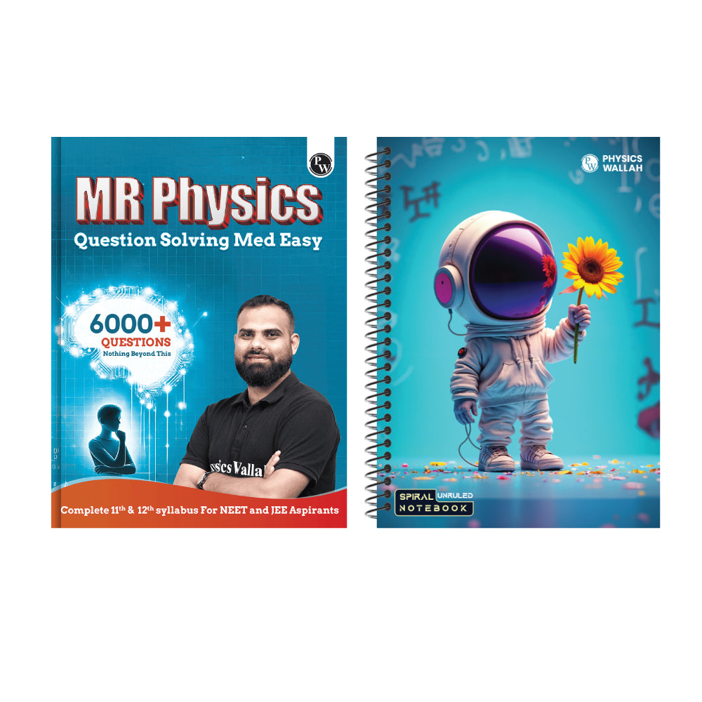 MR Physics Questions Solving Med Easy | Chapterwise and Topicwise 6000+ Practice Questions with Answer Keys | Complete Class 11 & 12 Syllabus For NEET and JEE + 300 page unruled practice notebook